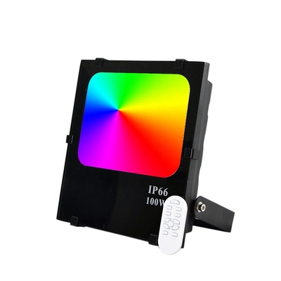 वाणिज्यिक केंद्रों के लिए स्मार्ट IK08 IP66 RGB LED फ्लड लाइट्स 2700K से 6500K