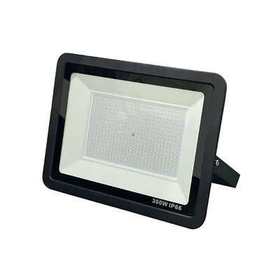 Black White Body Ultra Thin LED Flood Light 300W IP66 Aluminum For Tunnels