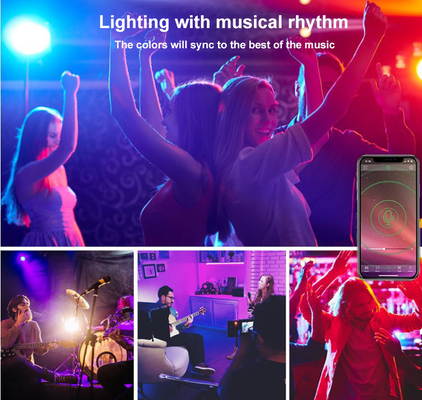 Outdoor Waterproof Smartphone Controlled RGBW LED Flood Lights For Music Time Settings