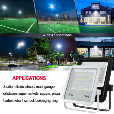 Surface Mounted Outdoor LED Flood Lights With White Body SMD 2835 150lm/W