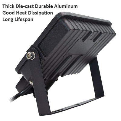 Black 30W PIR LED Flood Light with Remote Control Custom Wattages Available CE RoHS Certified